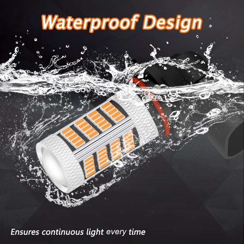 GLOFE High Power 92smd LED Bulbs 3000K Amber Yellow 9005 9006 9145 9140 H10 Super Bright Fog Light or Daytime Running Driving Lights (DRL Lamps) Replacement for Cars,Trucks, SUVs, Vans - Image 5